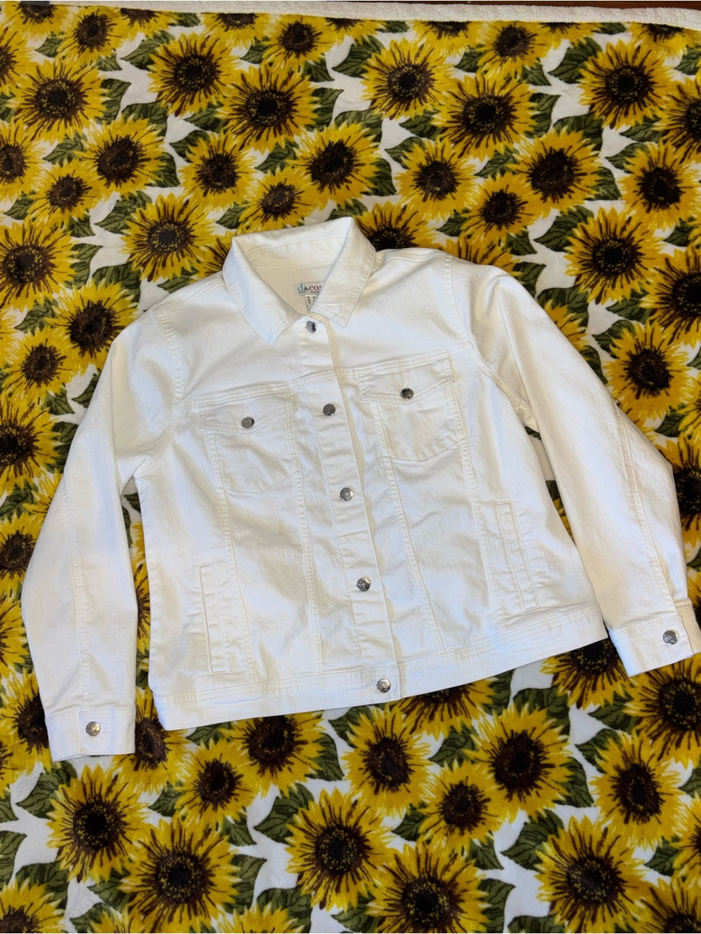 White Denim Jean Jacket - Women's Classic Trucker Style